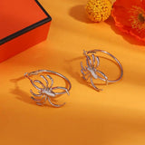 Big Spider Hoop Earrings for Women Halloween Jewelry