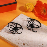 Big Spider Hoop Earrings for Women Halloween Jewelry