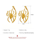 Big Spider Hoop Earrings for Women Halloween Jewelry