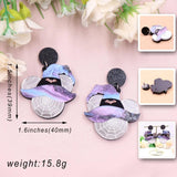 Drop Mouse Witch Hat Halloween Earrings