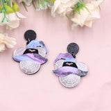Drop Mouse Witch Hat Halloween Earrings
