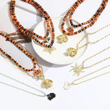 Halloween Pumpkin Drop Necklace Gothic Charm Pendant Women Jewelry
