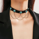 Halloween Pumpkin Drop Necklace Gothic Charm Pendant Women Jewelry