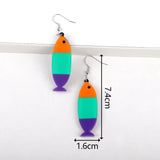 Funny Fish Acrylic Women's Halloween Earrings