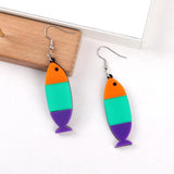 Funny Fish Acrylic Women's Halloween Earrings