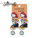 Nightmare Before Christmas Sally Acrylic Clip Earrings