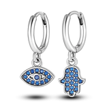 925 Silver Vintage Butterfly Earrings Star Moon Tassel Studs Halloween Jewelry