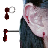 Blood Drop Earrings Gothic Halloween Gothic Cosplay Resin Jewelry