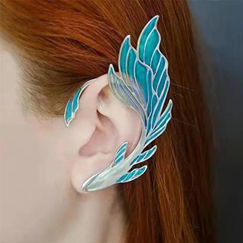 Gothic Elf Ear Cuff Halloween Cosplay Dragon Butterfly Elf Ear Clip