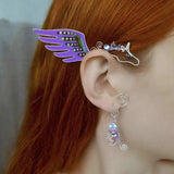 Gothic Elf Ear Cuff Halloween Cosplay Dragon Butterfly Elf Ear Clip