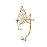 Leaf Fairy Ear Cuff Antique Earrings Women Goth Halloween Earcuff