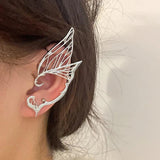 Leaf Fairy Ear Cuff Antique Earrings Women Goth Halloween Earcuff