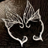 Leaf Fairy Ear Cuff Antique Earrings Women Goth Halloween Earcuff