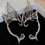 Leaf Fairy Ear Cuff Antique Earrings Women Goth Halloween Earcuff