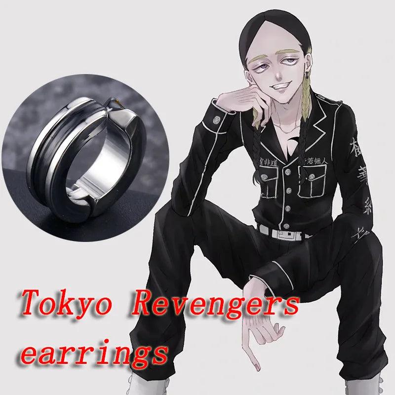 Haitani Ran Earring Tokyo Revengers Ear Clip Cosplay Prop