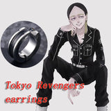 Haitani Ran Earring Tokyo Revengers Ear Clip Cosplay Prop