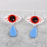 Acrylic Zombie Hand Blood Eye Dangle Earrings Gothic Jewelry