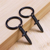 Harajuku Goth Hoop Earring Stainless Steel Dagger Drop Earrings