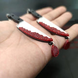 Blood Drop Dagger Earrings Halloween Gothic Jewelry