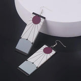 Demon Slayer Tanjiro Hanafuda Earrings Cosplay Jewelry Halloween Accessory