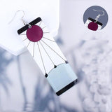 Demon Slayer Tanjiro Hanafuda Earrings Cosplay Jewelry Halloween Accessory