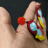 Nightmare Christmas Drop Earrings for Women Halloween Jewelry