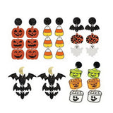Exaggerated Halloween Acrylic Earrings