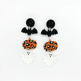 Exaggerated Halloween Acrylic Earrings