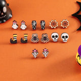 Halloween Spider Charm Earring Women Jewelry