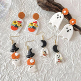 Halloween Polymer Clay Earrings Treat Party Carnival Cartoon