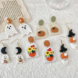 Halloween Polymer Clay Earrings Treat Party Carnival Cartoon