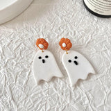 Halloween Polymer Clay Earrings Treat Party Carnival Cartoon