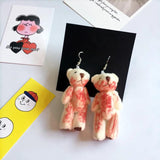 Bloody Hurt Bear Rabbit Doll Earrings Harajuku Grunge Party