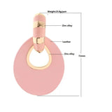 Big Earring jewelry Printed rings for women Leather orecchini
