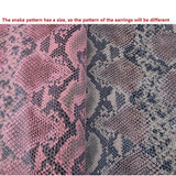 Big Earring jewelry Printed rings for women Leather orecchini