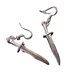 Vintage Goth Punk Dangle Drop Earrings Halloween Jewelry