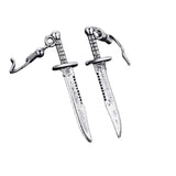 Vintage Goth Punk Dangle Drop Earrings Halloween Jewelry