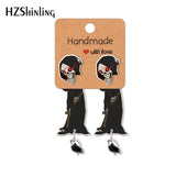 Halloween Grim Reaper Acrylic Clip Stud Earrings