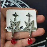 Gothic Red Drop Earring Punk Gothic Jewelry