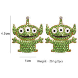 Multi-eye Monster Earrings for Women Cartoon Anime Jewelry