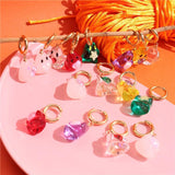 Halloween Elf Ghost Resin Drop Earrings Heart Pendant Jewelry