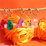 Halloween Elf Ghost Resin Drop Earrings Heart Pendant Jewelry