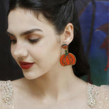 Halloween Seed Bead Earrings Witch Hat/Pumpkin/Trick or Treat Earrin