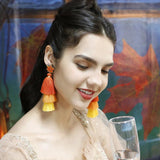 Halloween Seed Bead Earrings Witch Hat/Pumpkin/Trick or Treat Earrin