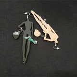 Halloween Brown Skin Long Drop Earrings for Women