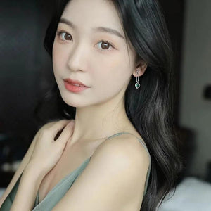 Green Heart-Shaped Earrings for Woman - Halloween Party Accessories