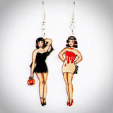 Halloween Bleeding Dress Earrings for Women