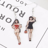 Halloween Bleeding Dress Earrings for Women