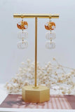 Pumpkin Earrings Thanksgiving Clay Pendant Holiday Jewelry