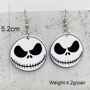 Skull Ghost Film Character Halloween Earrings for Women